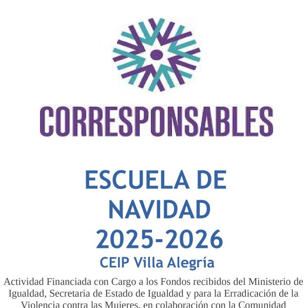 Abierto Plazo de Inscripción Escuela de Navidad 2025-2026