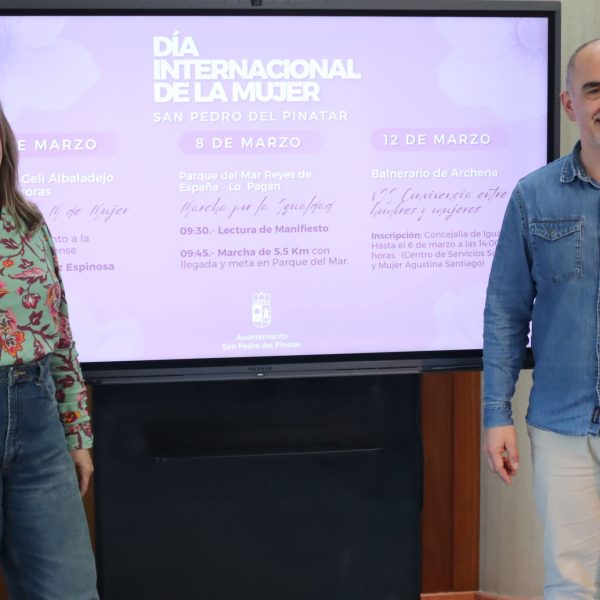 Reconocimiento y participación en la programación del 8M en San Pedro del Pinatar