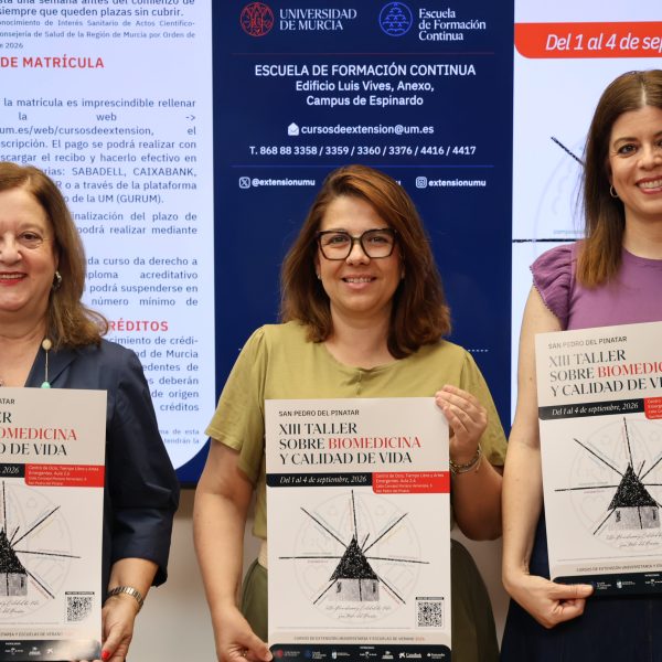 San Pedro del Pinatar acogerá en septiembre la XIII edición del Taller sobre Biomedicina y Calidad de Vida de la Universidad de Murcia
