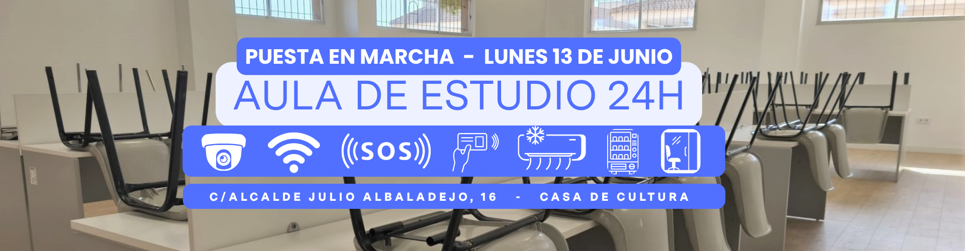 Puesta en marcha del Aula de Estudio 24 horas